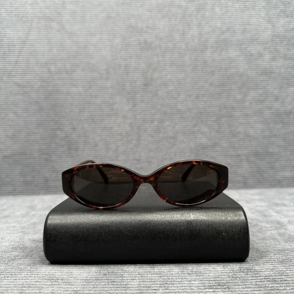 J.Crew Tortoiseshell Oval Y2K Sunglasses Brown Amber Vintage Style 13750
